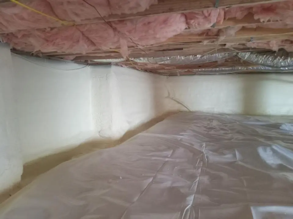 Crawl space encapsulation with closed-cell spray foam for Metal Roof Coating in Thousand Palms